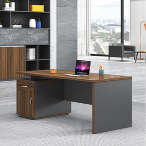 Escritorio de oficina ejecutivo moderno hecho de madera para el personal, estación de trabajo, muebles, casas, mesa de ordenador, escritorio de oficina básico - Product Image 3