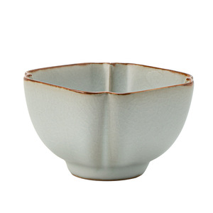 Taza de Porcelana Ru Ware Heaven And Earth, Forma Irregular, Borde con Incrustaciones de Oro, Taza Maestra para Té Kung Fu - Product Image 5