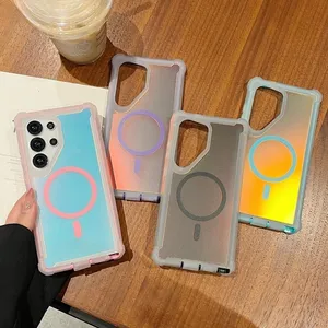 เคส S25Ultra สุดหรูเคสกัน<span class=keywords><strong>กระแทก</strong></span>หุ้มเกราะแสงเลเซอร์ออโรร่าสำหรับ Samsung S24 S25 Plus สำหรับ Galaxy S25 <span class=keywords><strong>S22</strong></span> S23 S24อัลตร้า - Product Image 6