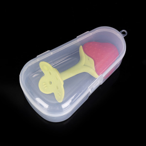 Transparent PP Storage <b>Box</b> 13.5x7.4x4.8cm Flip Top Covered General Packaging Baby Organizing Container - Product Image 2