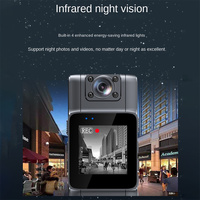 Mini Cámara WiFi con Pantalla IPS HD, Lente Giratoria de 180° y Clip Trasero, Cámara Corporal Full HD, Cámara de Bolsillo Portátil
