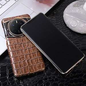 Pour Huawei <span class=keywords><strong>Mate</strong></span> 70 60 50 Pro +/ RS luxe véritable cuir Croco placage antichoc couverture arrière étui pour Huawei <span class=keywords><strong>Mate</strong></span> 40 Pro RS - Product Image 4
