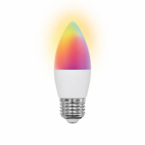 Bombilla LED RGB RGBW con Control Remoto IR, Cambio de Color, 3000K, Tipo Vela, GU10, E14, <span class=keywords><strong>E27</strong></span>, <span class=keywords><strong>A60</strong></span>, 4.8W, 6W, 8W, 12W, CRI 90 - Product Image 3