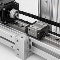 Robot CNC à portique XY, plateau linéaire 2 axes, moteur principal en alliage d'aluminium QIGE XY120-100, charge utile 80 kg, précision de répétition 0,02 mm