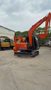 Mini pelleteuse Hitachi Zx60 6 tonnes Zx70 7 tonnes d'occasion fabriqué au Japon Petite pelleteuse Hitachi Zx50 Zx52 Zx60 avec chenilles en caoutchouc - Product Image 2