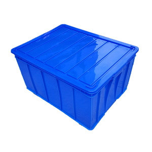 <b>Plastic</b> Turnover Box 710x545x380mm With Lid Industrial Storage Container Warehouse Logistics Use - Product Image 4