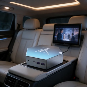 Mini <span class=keywords><strong>PC</strong></span> portable pour divertissement en voiture, lecture audio-vidéo, design compact pour les voyages en véhicule, lecture de films et de musique, utilisation stable - Product Image 2