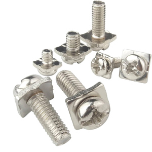 Taiming M3 M3.5 M4 M5 thép carbon khối thiết bị đầu cuối vít với máy giặt vuông Pan đầu sem vít tủ vuông máy giặt vít - Product Image 4