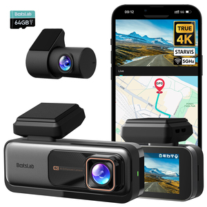 Cámara para Auto Botslab 4K con IA Mejorada, Lente Única, GPS, WiFi, Visión Nocturna, Grabación en Bucle, Control por Aplicación, Montaje en Parabrisas - Product Image 1