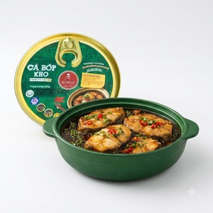 ผู้ซื้อสินค้าขายส่ง B2B ปลาคอบิอาห์ตุ๋นเวียดนามพรีเมียมพร้อมเครื่องปรุงแบบดั้งเดิม ปลาปรุงสุกในซอสเข้มข้น - Product Image 1