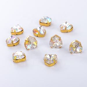 <span class=keywords><strong>Prix</strong></span> de gros Pierres de cristal K9 multicolores Cristaux à coudre pour robe de mariée Chaussures Sacs - Product Image 4