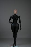 Mannequin femme grande taille en plastique ABS gonflable, doré, corps entier, pour vêtements et lingerie, pose debout
