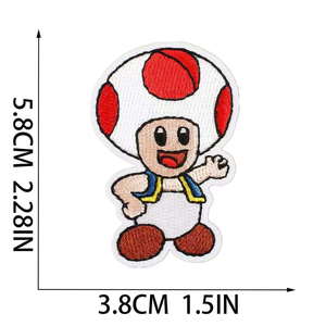 แพทช์ปัก<span class=keywords><strong>ลาย</strong></span>การ์ตูนเด็กยอดนิยมจาก Mario Factory แพทช์ลายการ์ตูนแบบกำหนดเองสำหรับรีดติด<span class=keywords><strong>เสื้อ</strong></span>ผ้า หมวก กระเป๋า - Product Image 5