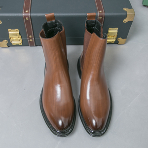 Bottes <span class=keywords><strong>Chelsea</strong></span> à la cheville pour hommes, <span class=keywords><strong>prix</strong></span> de gros d'usine de haute qualité, cuir PU, antidérapantes, bottes de travail, toutes saisons - Product Image 6