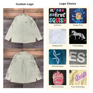 Commercio all'ingrosso personalizzato Logo lino sottile ampia a maniche lunghe bianco tinta unita fresco <span class=keywords><strong>abbigliamento</strong></span> estivo camicia di lino da <span class=keywords><strong>uomo</strong></span> - Product Image 2