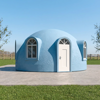 Maisons Dôme Modulaires Préfabriquées Graphite Graphenic Eps avec Fenêtres Arquées pour Hôtels de Luxe et Glamping