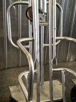 Chariot à roues manuel et électrique en acier inoxydable pour carcasses de porcs morts, nouveau modèle