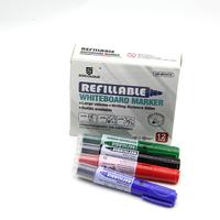 Joycolour – Lot de marqueurs effaçables à sec rechargeables, pointe fine, écriture fluide, trait moyen, pour bureau et école