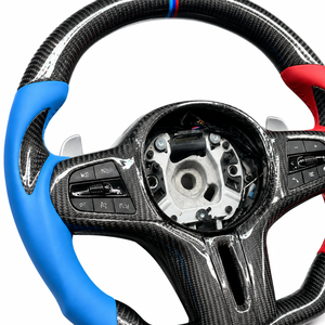 Volante de Fibra de Carbono Resistente a los Arañazos, Entrega Rápida, Compatible con <span class=keywords><strong>BMW</strong></span> F16 F20 F21 F46 E80 F30 F35 E83 E84 E60 E87 - Product Image 2