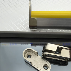 Kaifa Jinqiya <b>Wardrobe</b> Clothes Rail Support 16mm Flat Tube Nickel Plating Wall Mount Alloy <b>Hardware</b> - Product Image 1