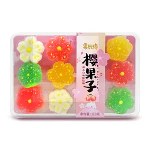 Permen Warna-warni Permen Lembut Permen Campuran Rasa Permen Buah Manis Marshmallow Permen Jelly Lembut dengan Kemasan Kotak