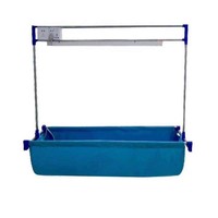 Support de lampe pour machine à coudre industrielle électrique avec plateau extensible et bac de maintien des tissus en matériaux mixtes