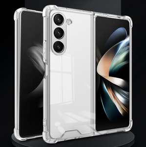 Vente chaude Transparent Antichoc PC TPU flip 4 3 Airbag Antichoc <span class=keywords><strong>Coin</strong></span> Téléphone Cas pour Samsung Galaxy Z fold 5 - Product Image 1