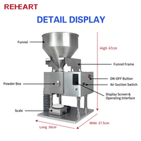 Machine de remplissage de poudre électrique semi-automatique verticale pour petits extincteurs, détergent, poudre de cristal pour ongles, sachet stick