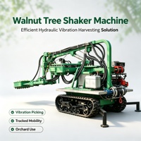 Machine de récolte de fruits autopropulsée à vibrations pour vergers, pour la récolte de noix et d'olives