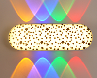 Minimaliste Coloré Mur Led Lumière Couleur RVB Led Applique Jardin Clôture Villa Extérieur Multicolore RGBW Applique Murale