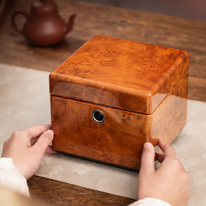 Coffret de présentation artisanal pour tasse à <span class=keywords><strong>thé</strong></span> individuelle avec couvercle, idéal pour offrir en cadeau de luxe, solution de boîte à souvenirs en <span class=keywords><strong>bois</strong></span> haut de gamme personnalisable - Product Image 3