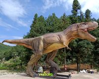 Modèle réaliste de dinosaure T-Rex grandeur nature pour exposition en extérieur, jardin, centre commercial, aire de jeux, parc d'aventure, intérieur