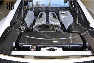 5-teiliges Set Trockene Kohlefaser-Motorraumabdeckungen Karosserieteile für 2007-2016 Audi R8 V10 V8 Motor-Innenverkleidungen - Product Image 2