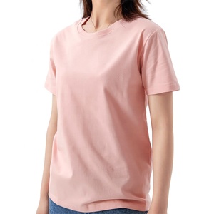 Custom Comfortable Promotional Cotton Women's T-Shirts Wholesale Women's Summer Casual Short Sleeve Basic Over Sized T-shirts
