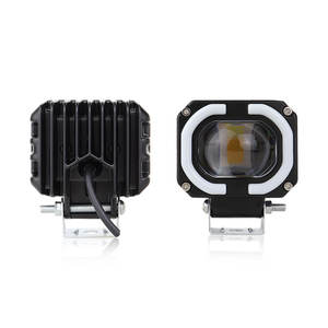 ไฟตัดหมอกคุณภาพสูงสำหรับมอเตอร์ไซค์ เลนส์ 4 นิ้ว กำลังไฟ 40 วัตต์ ความสว่าง 4000 ลูเมน พร้อมไฟวงแหวนสีฟ้า เหลือง ขาว กันน้ำ - Product Image 3