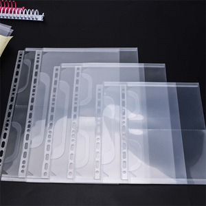 A4 B5 A5, защита листов, один карман, втулки для переплета с клапаном, боковые вставки из полипропилена, папка для хранения документов - Product Image 1