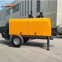 Petite pompe à béton électrique pour mortier, alimentée au diesel, distance de livraison maximale de 40 mètres