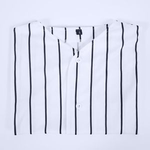 Babyhealthy Kids Baseball Jersey Striped <b>Button</b> Down V Neck Sport Shirt For Boys - Product Image 4