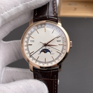 Reloj Mecánico Automático de Lujo para Hombre de 41 mm, Oro Rosa, Calendario Completo, Fase Lunar, Alta Calidad, Serie 4010, para Negocios y Ocio - Product Image 1