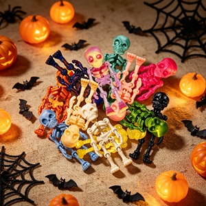 Statuetta Scheletro Articolata 3D Personalizzata, Multicolore, Mini Teschio Snodabile, Decorazione Halloween, Giocattolo Antistress in PLA, Regalo - Product Image 4