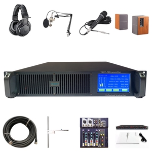 Émetteur FM intégré HP-500W avec câblage d'antenne, mixeur et haut-parleur - Compatible 110/220V, écran tactile, son CD, pour église - Product Image 5