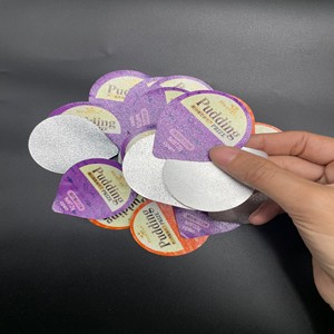 יריעות אלומיניום עמידות בחום למכירה חמה לאטימת צנצנות מזון לחיות מחמד רטובות לשמירה על טריות לאורך זמן ואטימה מאובטחת - Product Image 5