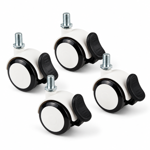 Roulettes Médicales Silencieuses en Acier Inoxydable, Lot de 4, Roues Pivotantes à Frein pour Hôpital, Roues en Caoutchouc Durables pour Usage Médical, Salon et Salle à Manger - Product Image 3