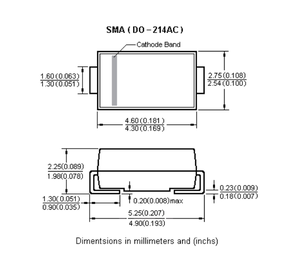 SS510 Schottky diyotlar geçici voltaj dalgalanma bastırıcılar Schottky diyot doğrultucu <span class=keywords><strong>5A</strong></span> <span class=keywords><strong>100V</strong></span> entegre devre orijinal envanter - Product Image 1