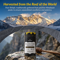 Bâtonnets de miel au Shilajit de marque privée, Résine himalayenne pure, Miel biologique, Bâtonnets de miel SHILAJIT pour hommes et femmes