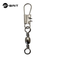 2 #-10 #100Pcs/Sac en acier Snap High Quality Steel Fishing Accessory Swivel Rolling Fishing Connector
