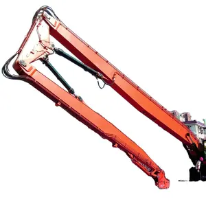 Three Stage Long Reach High Reach Building Demolition Boom And Arm With Breaking Hammer Or Hydraulic Cutter