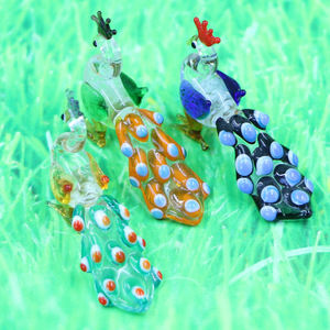 Prachtige Murano glaswerk pauwenfiguur groothandel pauwen glas handwerk - Product Image 4