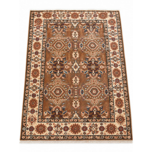 Alfombra Oushak de Lana de Nueva Zelanda Tejida a Mano de Primera Calidad |   Alfombra Oriental Hecha a Mano - Product Image 1