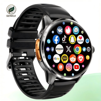 Montre connectée Android H99 4G 5G avec carte SIM, grand écran, NFC, 3+32 Go, GPS, caméra, appels vidéo, version mondiale, téléchargement d'applications YouTube